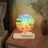 Spiral Tree Table Lamp with Integrated Wireless Charger