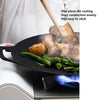 Grill Pan and Griddle in One, Medical Stone Non Stick, Works on Any Heat Source