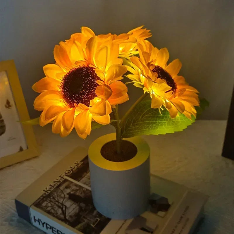 A Lamp Shaped Like Flowers