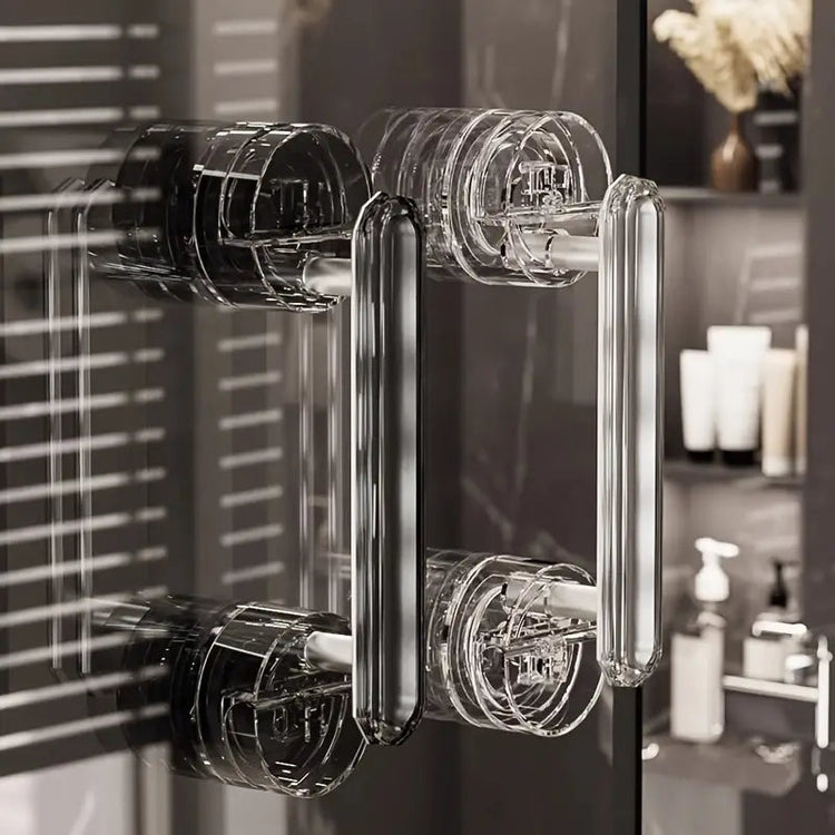 Door Handle With Suction Cup For Practical Handling