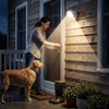 Weatherproof LED outdoor light with motion sensor