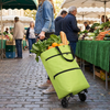 2-in-1 Foldable Shopping Bag with Wheels