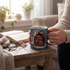 3D Library Bookshelf Mug, Coffee Mugs Gift for Book Lovers