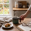 Vintage Espresso Cups With Wooden Handle