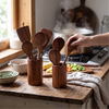 Kitchen set made of natural teak wood