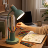 Modern Nordic LED table lamp with stylish pen holder