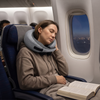 Snail Style Memory Foam Travel Curved Neck Pillow