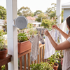 Retractable Washing Line with Swivel Wall Mount