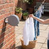 Retractable Washing Line with Swivel Wall Mount