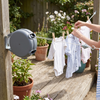 Retractable Washing Line with Swivel Wall Mount