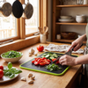 4-in-1 Cutting Board with Thawing Tray and Knife Sharpener