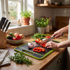4-in-1 Cutting Board with Thawing Tray and Knife Sharpener
