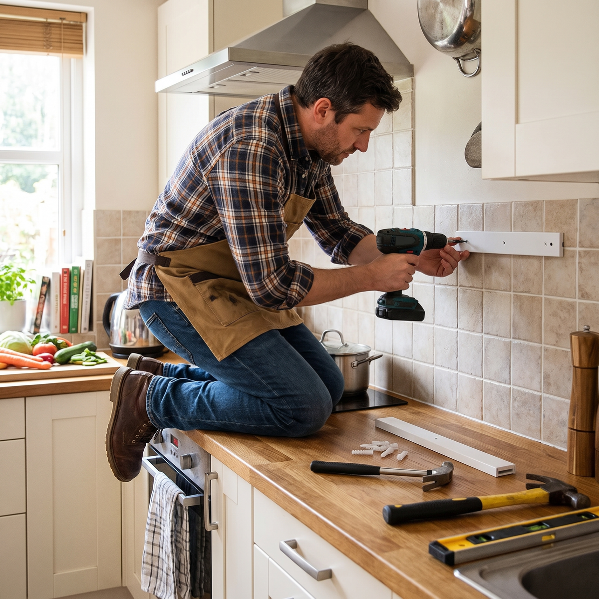 Steel That Handles A Kitchen
