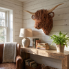 Wall-Mounted Cow Sculpture