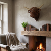 Wall-Mounted Cow Sculpture