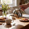 Elegant stainless steel teapot
