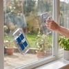 Double-sided magnetic window squeegee