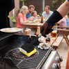 Grill Brush with Steam Cleaning and Scraper
