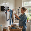 Space-Saving Retractable Clothesline