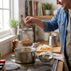 2-in-1 Stainless Steel Deep Frying Pot