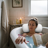Ergonomic neck and head support for relaxing at home as if you were at a spa