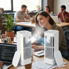 Mini Portable Air Conditioner Desk Fan with Spray Cooling