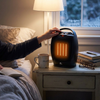 Portable Electric Space Heater Super Quiet Oscillating Heater Fan Thermostat