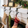 Adjustable Fireplace Stocking and Garland Hanger Set lifestyle photo
