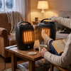Portable Electric Space Heater Super Quiet Oscillating Heater Fan Thermostat lifestyle photo