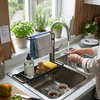Adjustable Storage Shelf For The Sink lifestyle photo