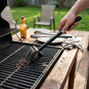 3 in 1 Barbecue Grill Brush with Scraper and Sponge lifestyle photo