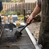 3 in 1 Barbecue Grill Brush with Scraper and Sponge lifestyle photo