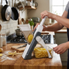 Kitchen Slicer With Adjustable Thickness And Collection Container lifestyle photo