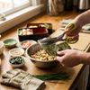 5 Blade Kitchen Salad Scissors lifestyle photo
