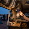 Solar Rechargeable Hooked Camping Light lifestyle photo