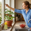 Hanging Fruit Fly Trap lifestyle photo