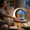 3D Sand Art Table Lamp with Wireless Charger lifestyle photo
