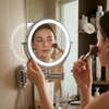 Rechargeable LED Magnifying Mirror lifestyle photo