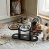 Elevated Cat Bowl with 3 Stainless Steel Dishes lifestyle photo