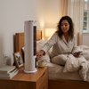 Bladeless Desktop Air Conditioner Fan with Remote Control lifestyle photo