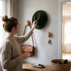 Beech Wood Water Drop Wall Coat Holder lifestyle photo