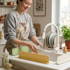 Silicone Sink Splash Guard with Suction Cups lifestyle photo