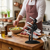Creative Humanoid Kitchen Knife Holder Set lifestyle photo