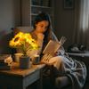 Rechargeable Sunflower Night Light lifestyle photo