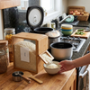 Bamboo Cereal Dispenser and Food Storage Container lifestyle photo