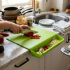 2 in 1 Cutting Board with Container Tray lifestyle photo