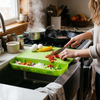 2 in 1 Cutting Board with Container Tray lifestyle photo