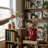 Bamboo & Wood Lively Heart-Shaped Vase lifestyle photo