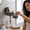 Wall-Mounted Hair Dryer Holder with Suction Cup lifestyle photo