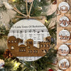 Nativity-Themed Music Sheet Ornament Collection